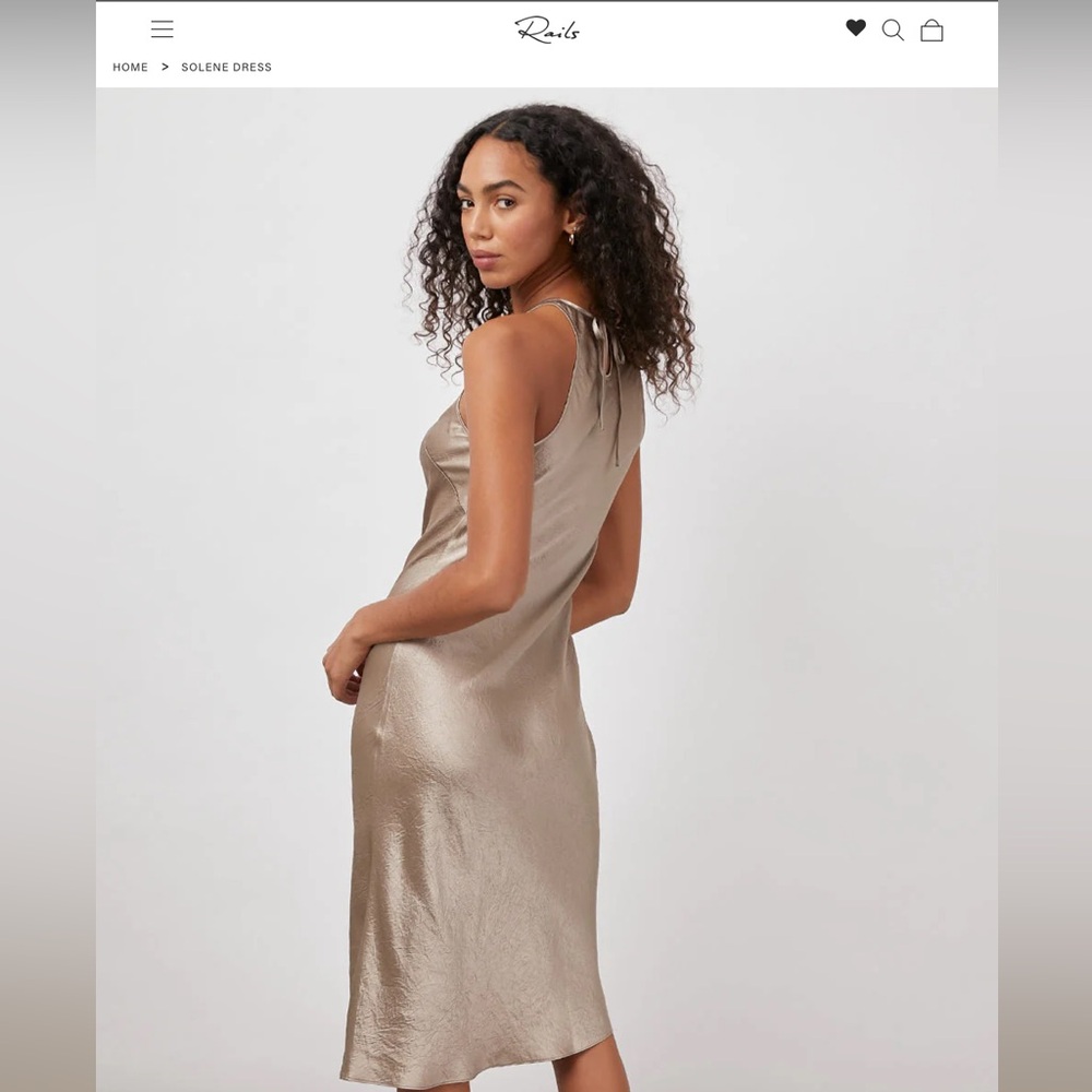 Rails gold/ champagne Solene dress. Excellent condition worn once for 2 hours.